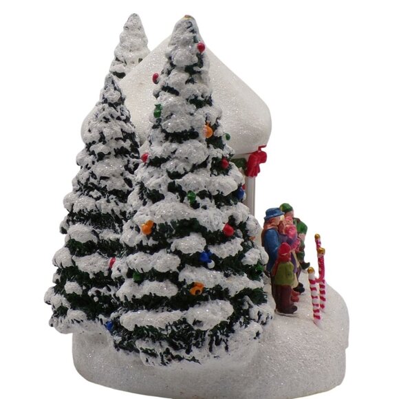 Thomas Kinkade 1993 ST NICHOLAS Lighted 6" Christmas Village Gazebo TESTED WORKS - Picture 5 of 6